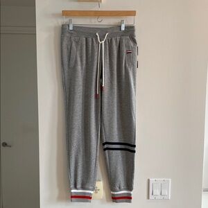 Tommy Hilfiger Gray heather Sweatpants with Stripe Detail